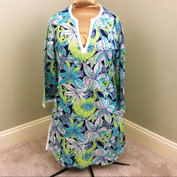 Lilly Pulitzer Tiger Lilly Tunic Mini Kaftan Dress